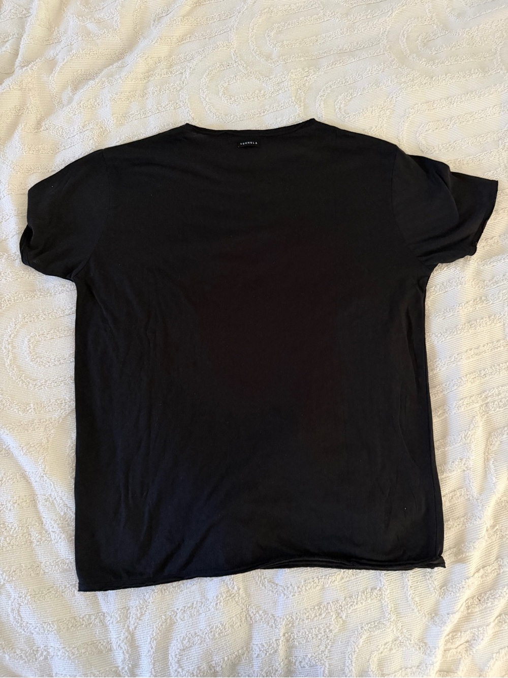 YoungLA Black Short Sleeve Crew Neck Tee